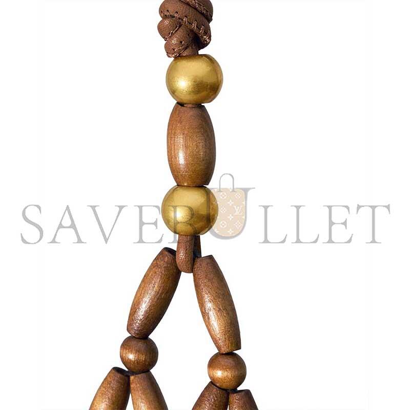 y51 S*pple bucket in wood beads 821911kaaa29384 (44*15*15cm)